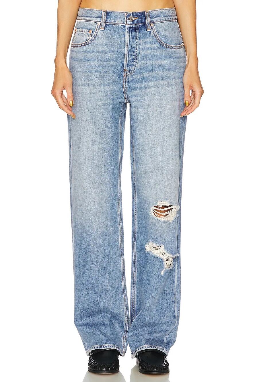 GRLFRND Bella Low Rise Boyfriend Jean